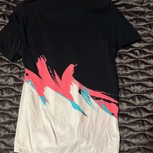 Pink white and blue Hollister shirt
